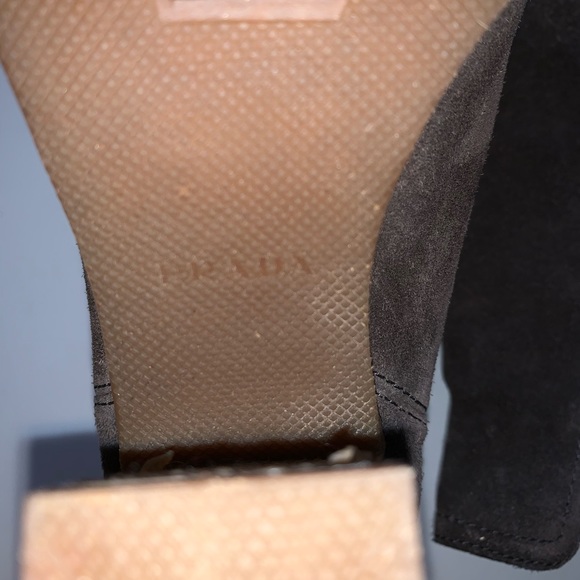 DISCONTINUED Authentic PRADA Brown Suede Booties - Picture 5 of 6